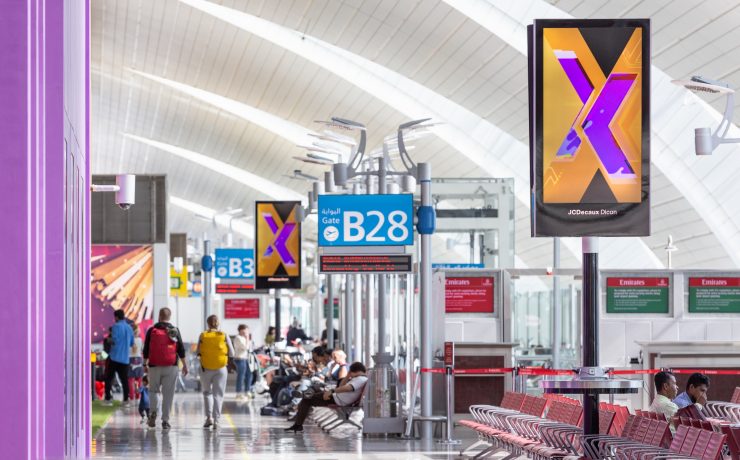 people in an airport terminal