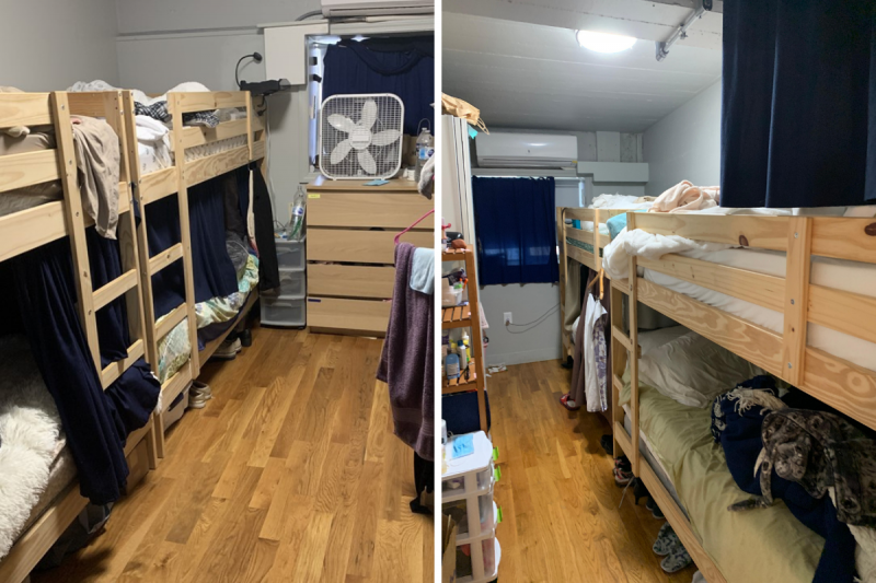 Inside The Illegal Flight Attendant 'Crash Pad' With 20 Bunk Beds That