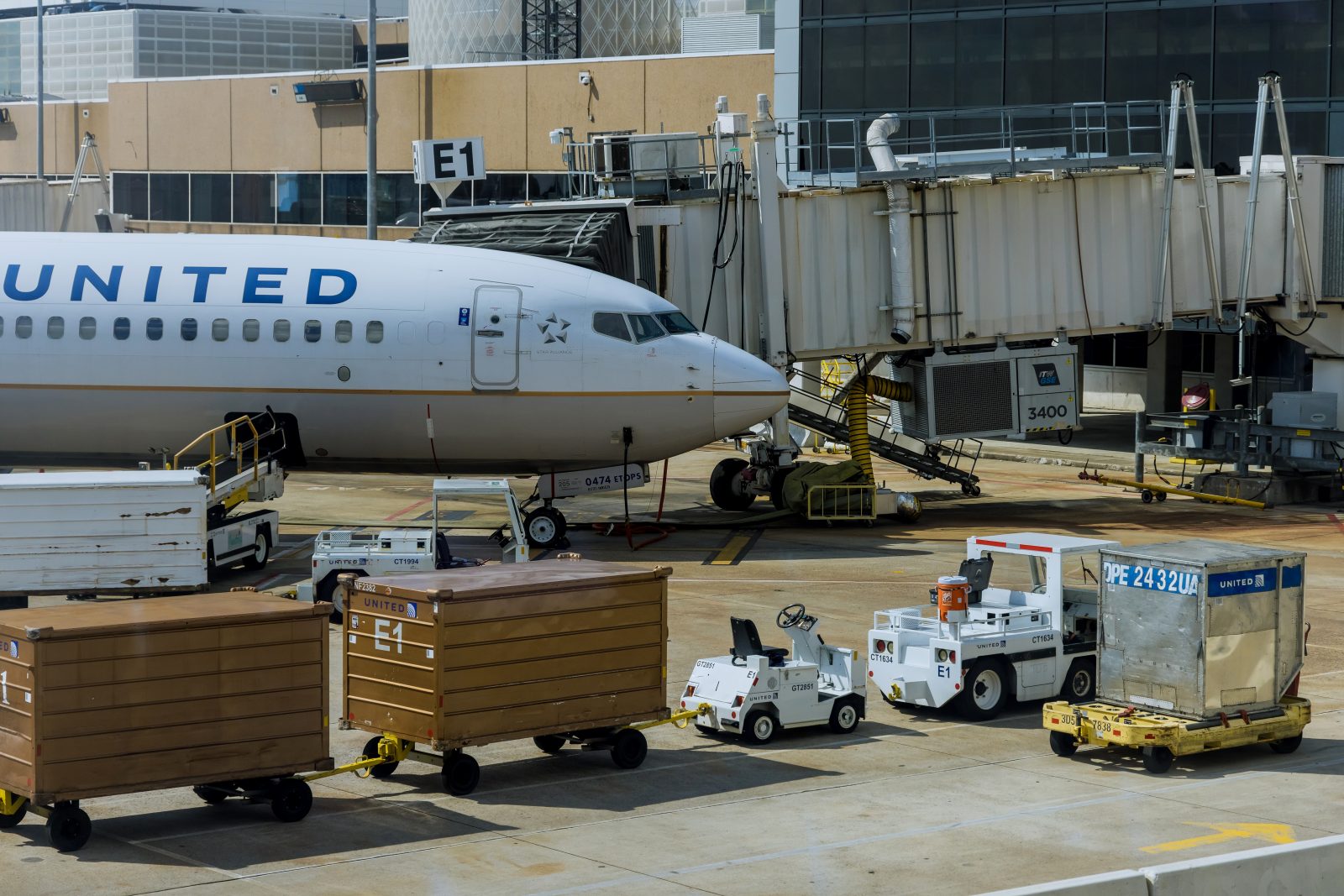 a plane at an airport