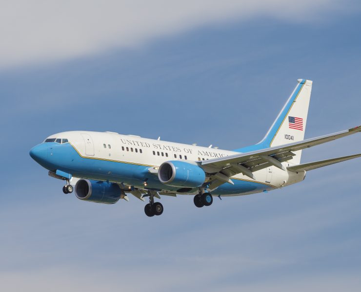 a plane flying in the sky