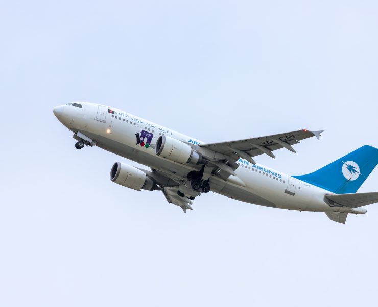 a plane flying in the sky