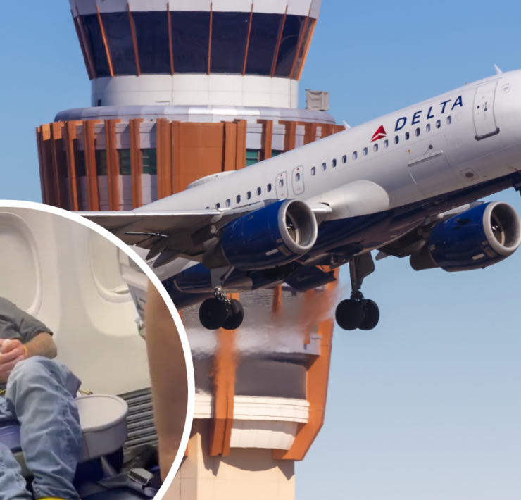 a plane flying in the air