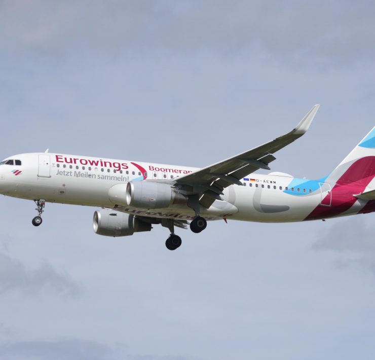 a plane flying in the sky