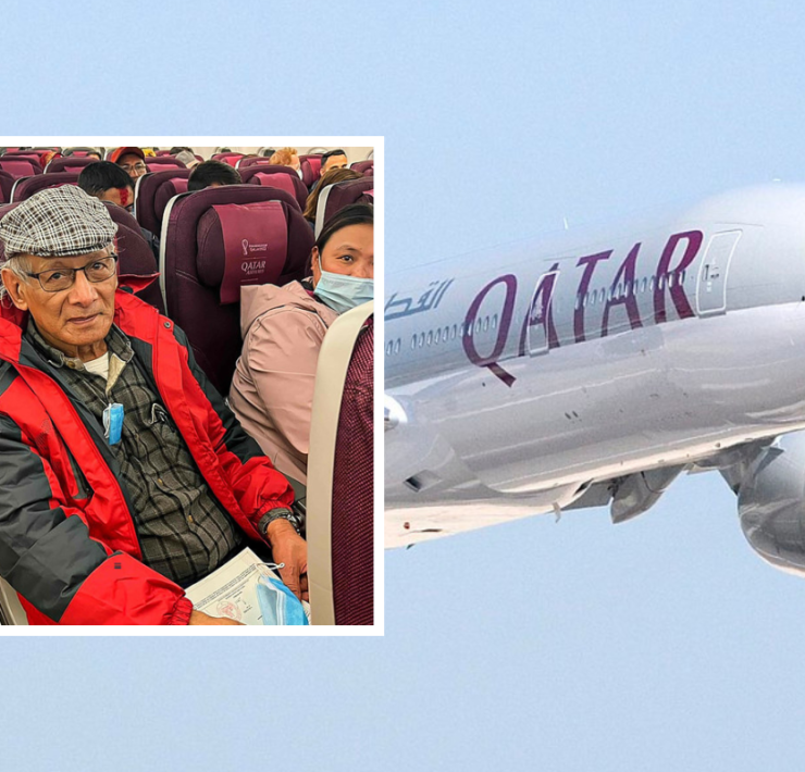a man sitting in an airplane