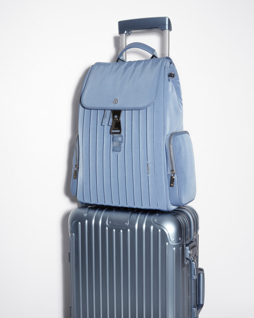 a stack of luggage on a white background