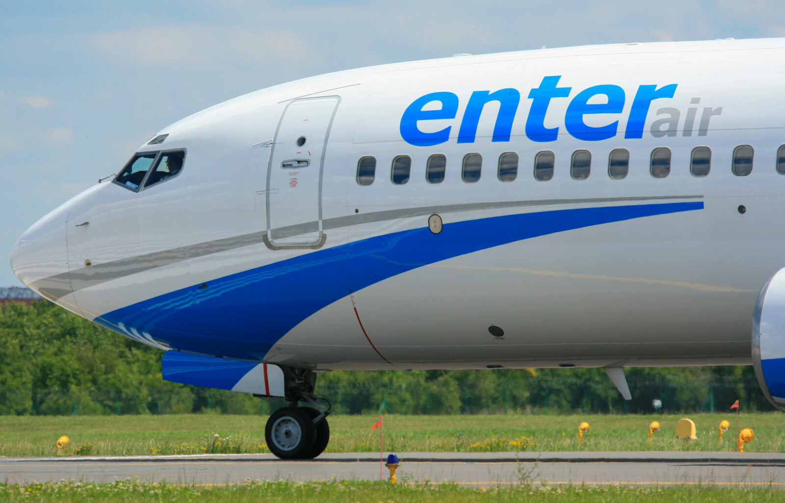 the front of a plane