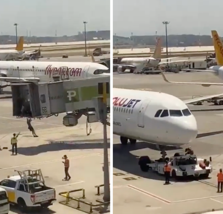 a plane on the tarmac