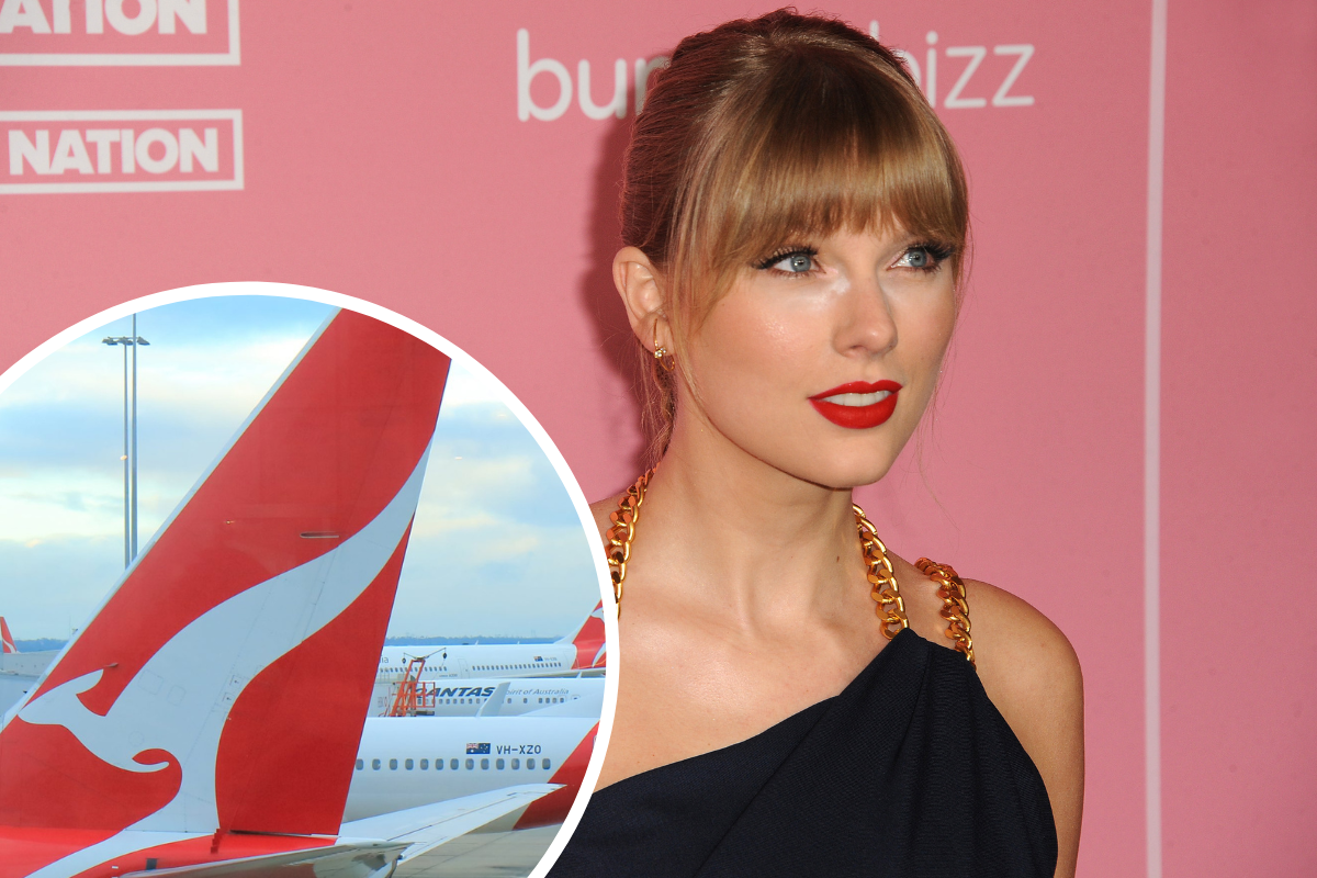 a woman in a black dress