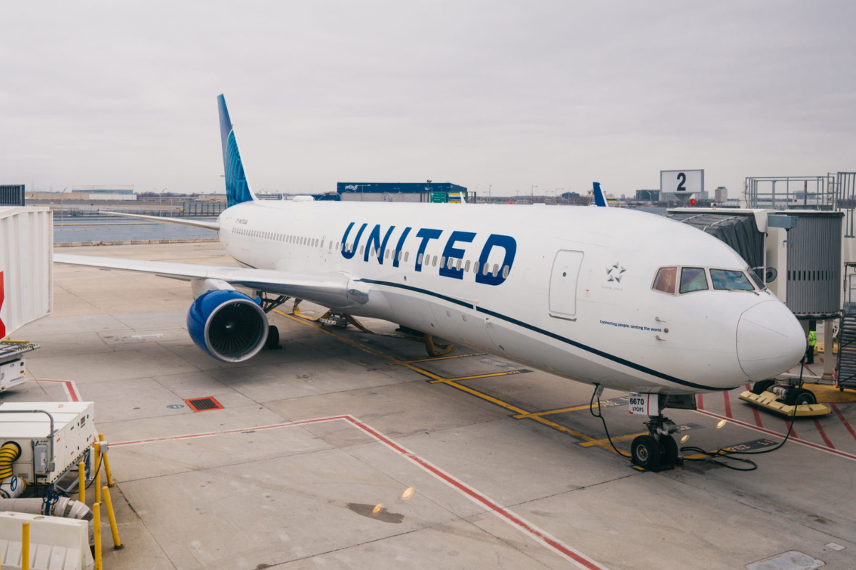 a plane on the tarmac