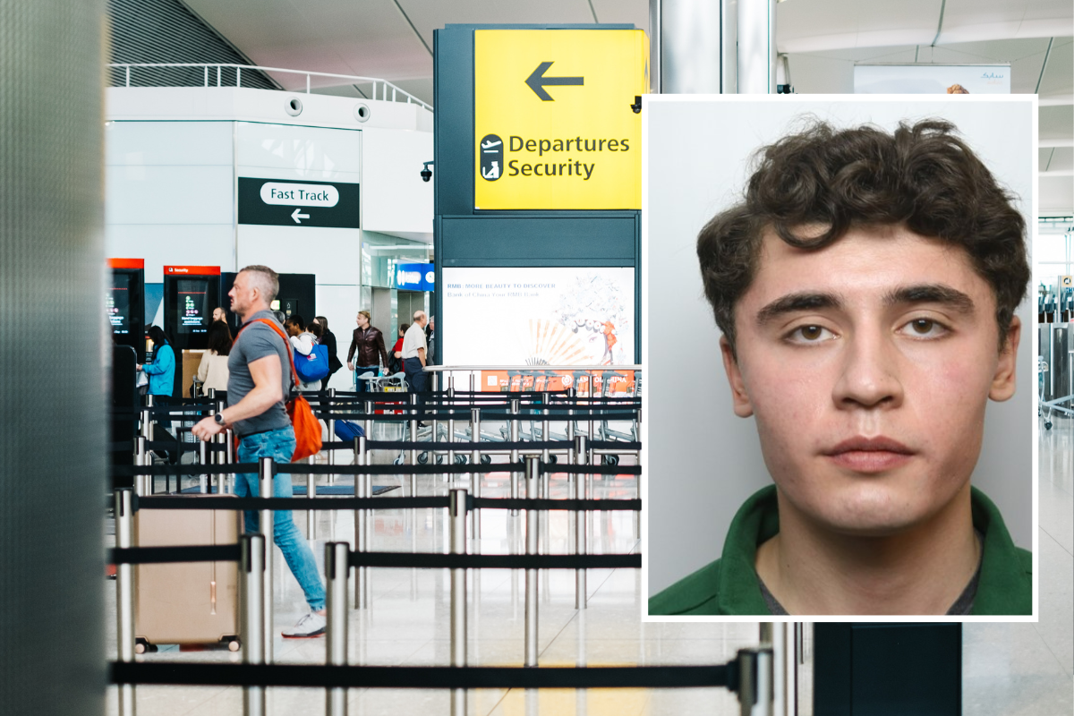 a man in an airport