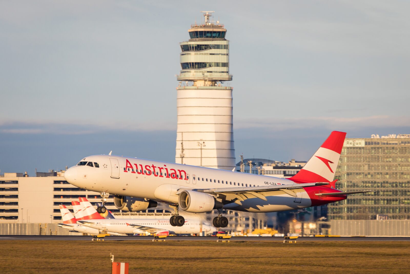 a plane taking off from a runway