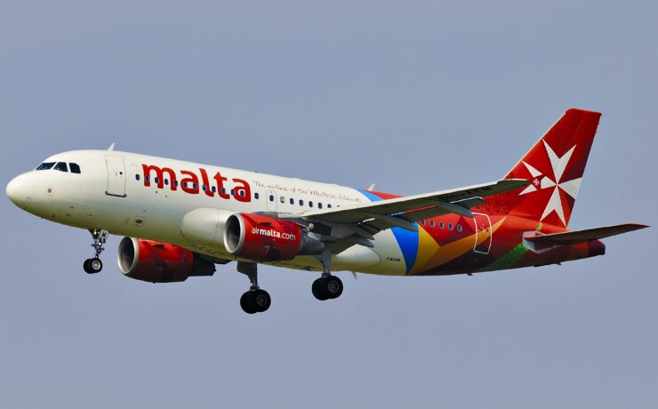 a plane flying in the sky