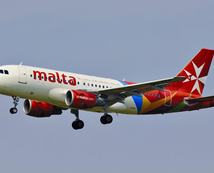 a plane flying in the sky