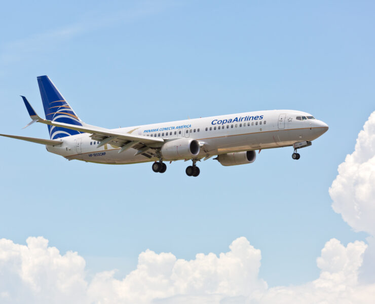 a plane flying in the sky