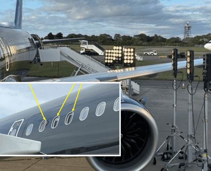 a plane with a jet engine