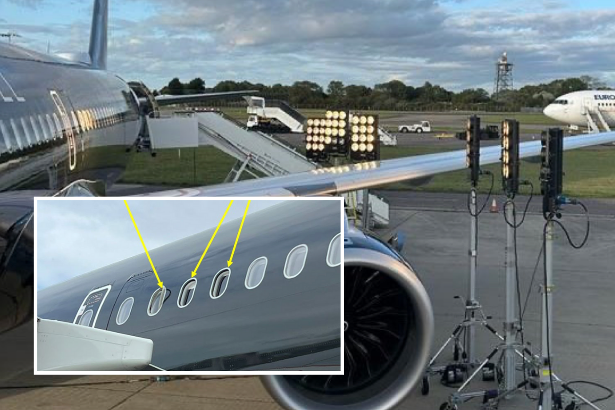 a plane with a jet engine