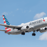 an airplane in the sky