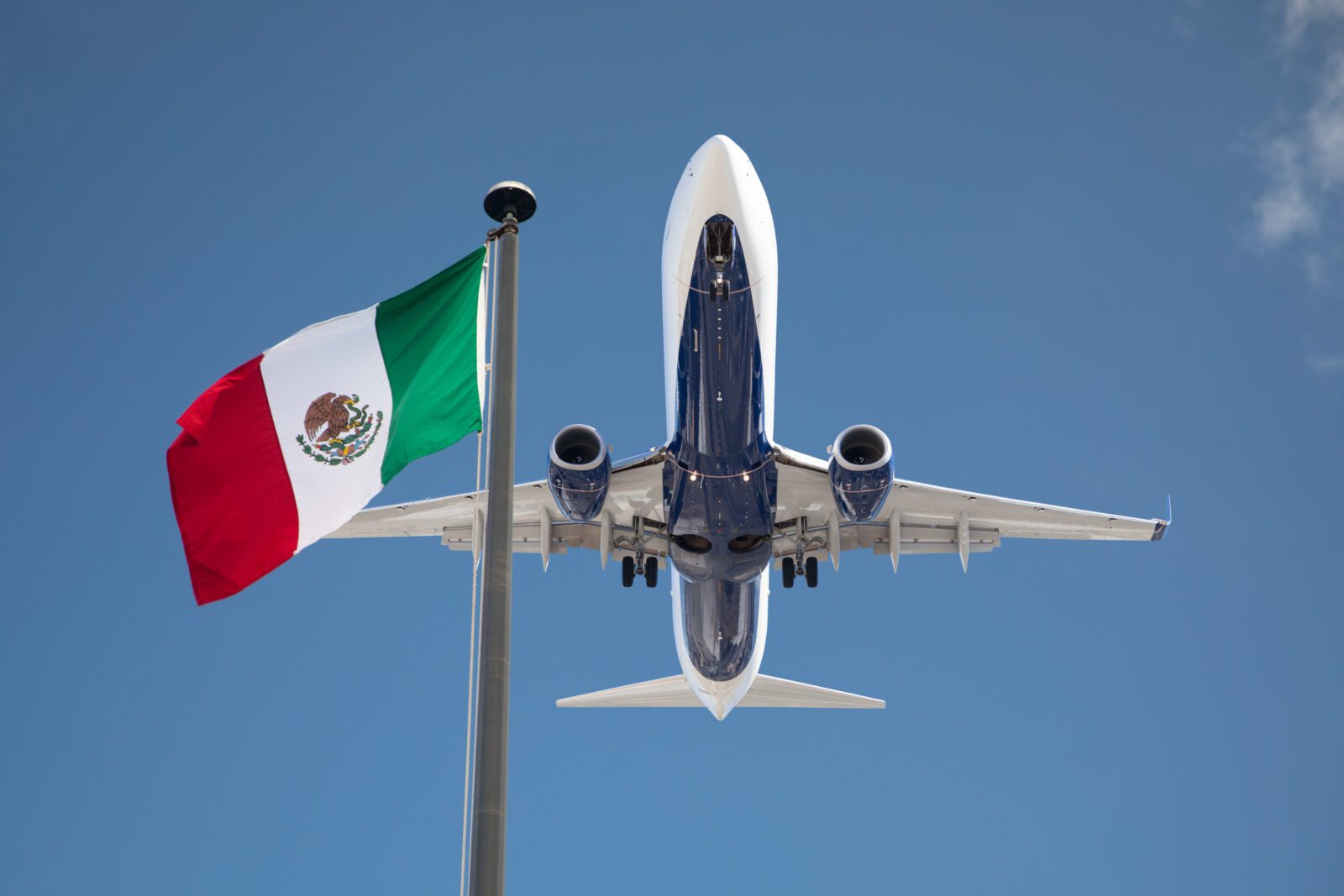 a plane flying in the sky