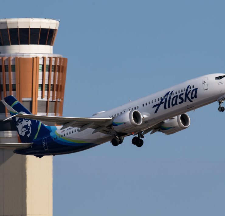 a plane flying in the sky