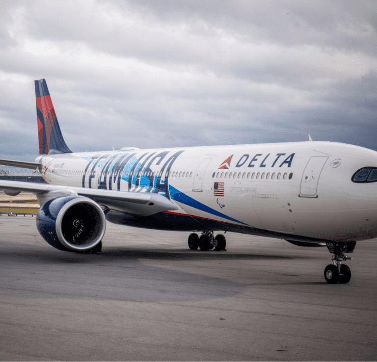a large airplane on the tarmac