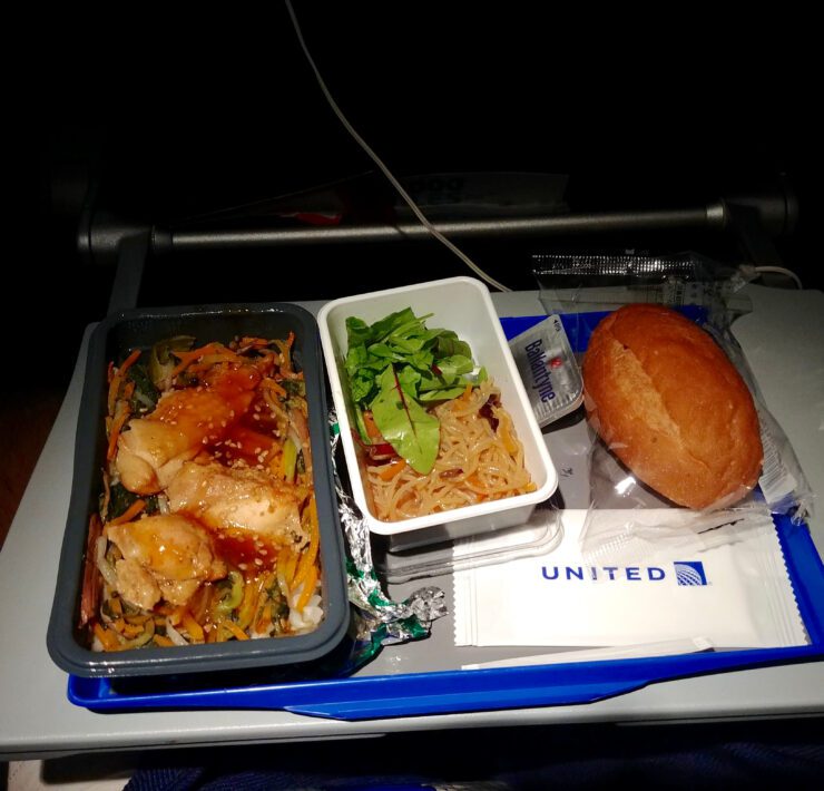 food on a tray on a tray