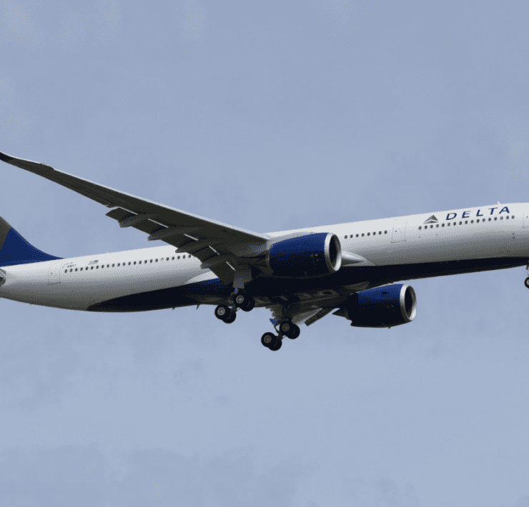 a plane flying in the sky