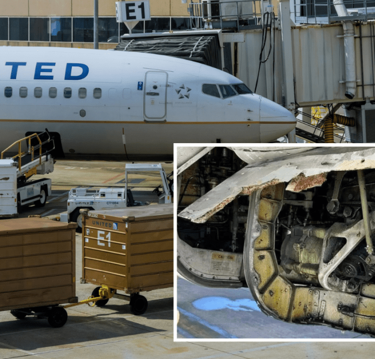 a plane with a broken engine