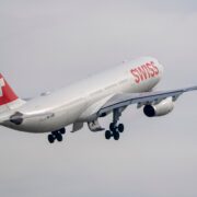 a plane flying in the sky