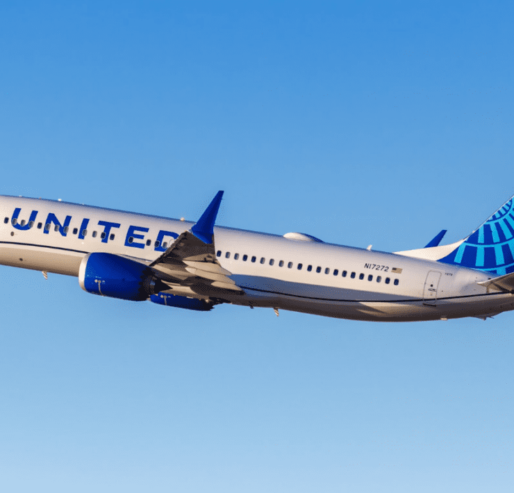 a plane flying in the sky