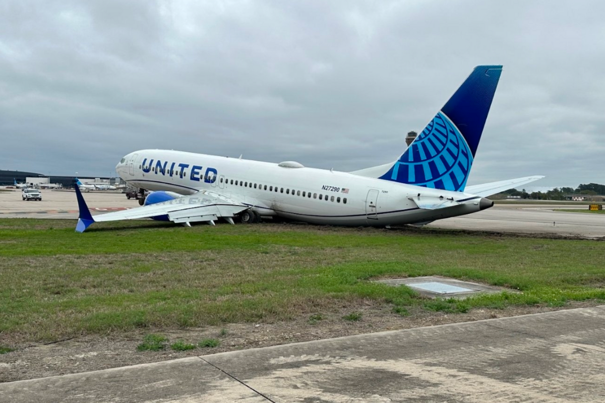 a plane on the ground