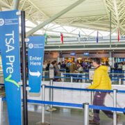 a man walking in an airport
