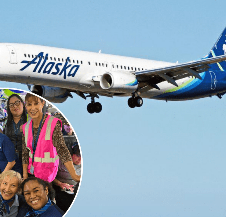 a group of people in the sky