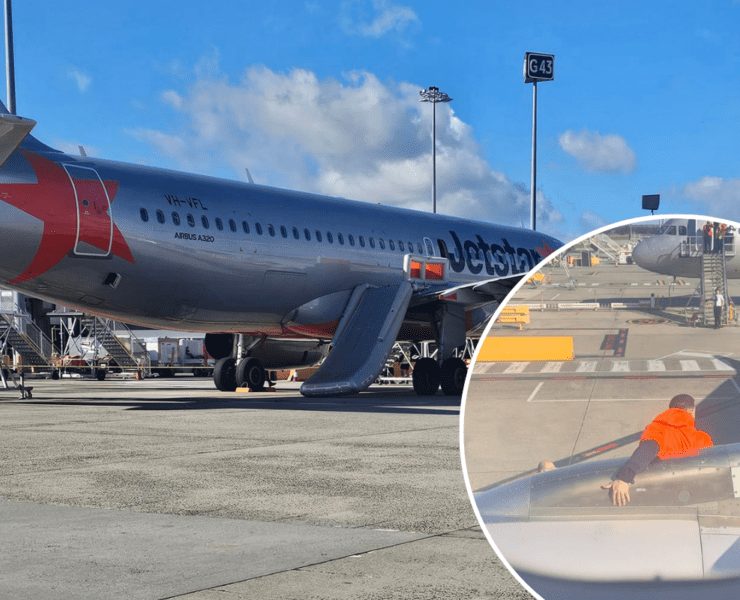 a person on the plane