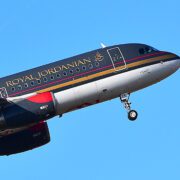 a plane in the sky