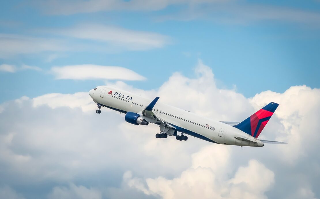a plane flying in the sky
