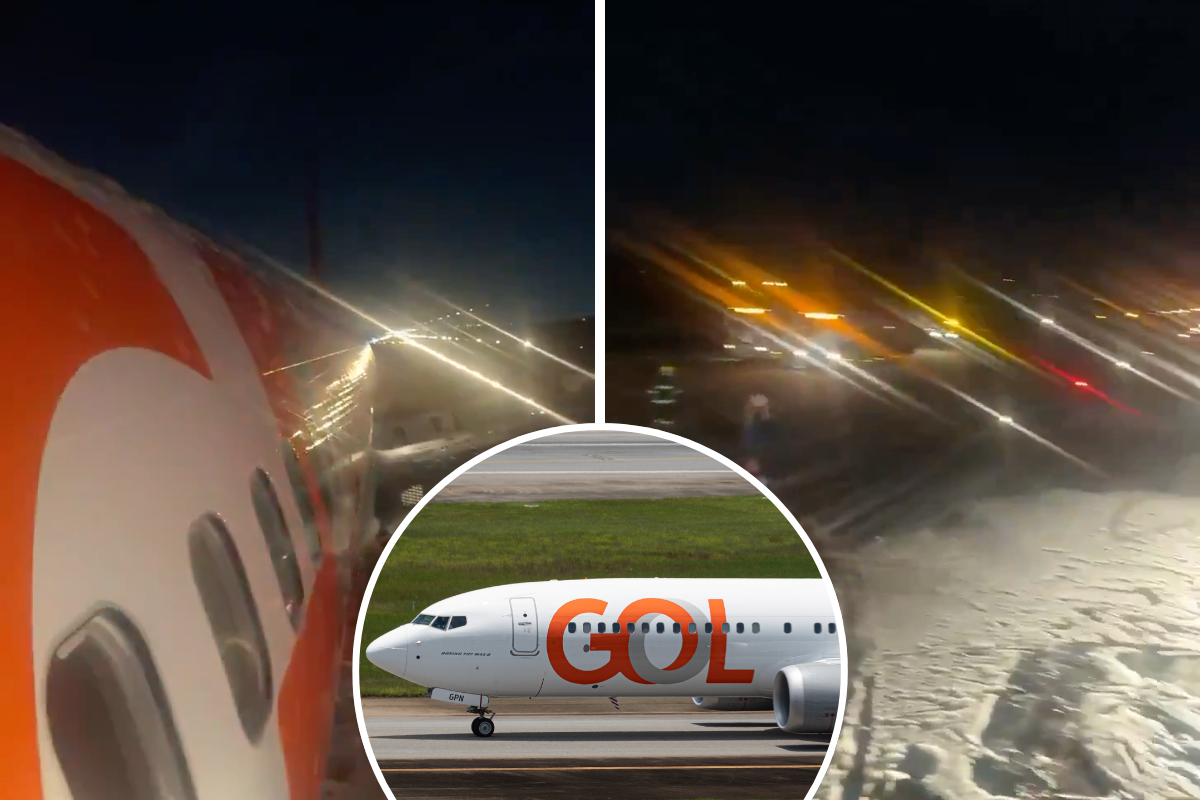 a plane on the runway