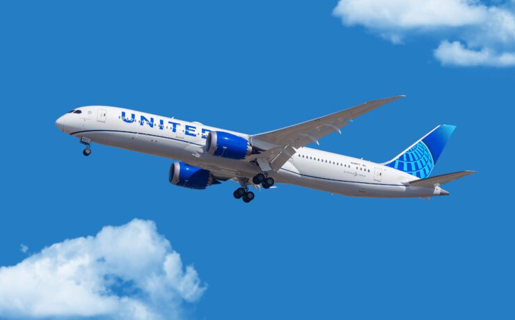 a plane flying in the sky