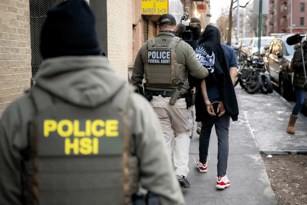 ICE agents arrest an alleged in New York City - Jan 28, 2025