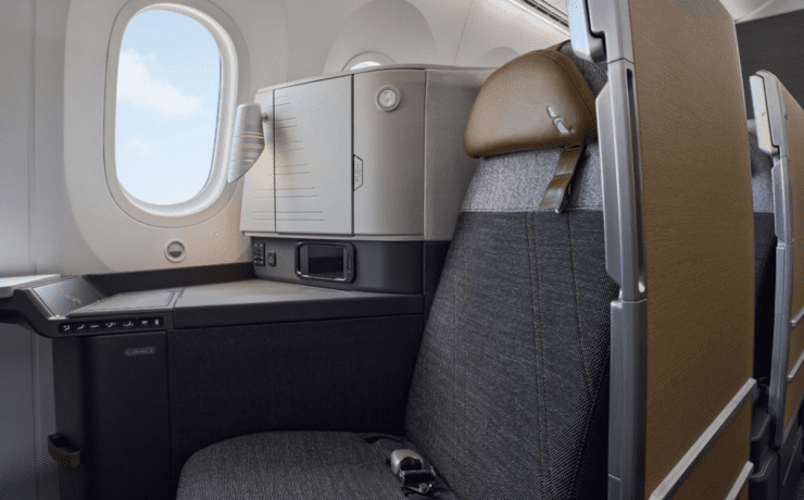 flagship business class seat on new American Airlines Boeing 787-9 Dreamliner