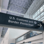 A Customs and Border Protection sign at the Miami International Airport