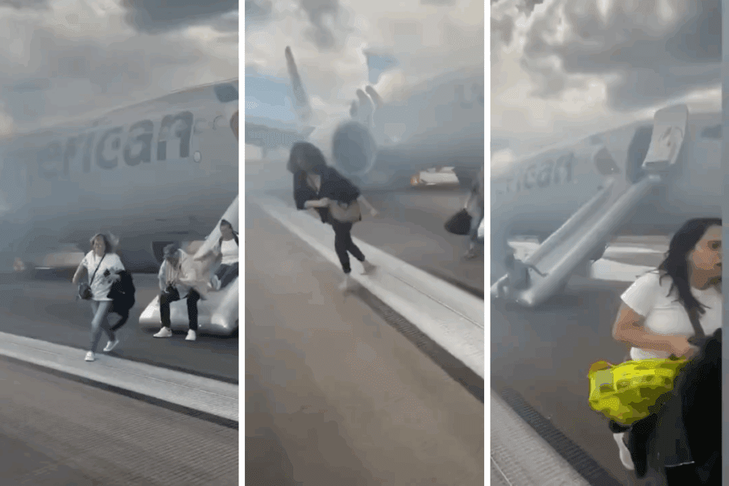 a collage of a woman walking down a runway