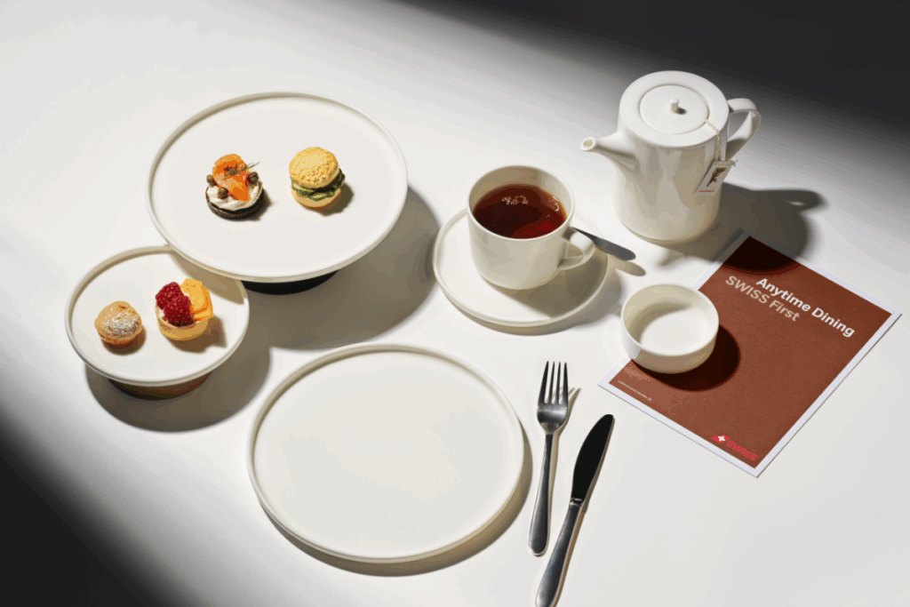 a table with plates and utensils