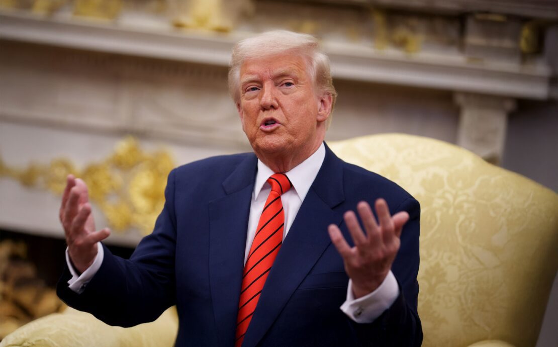 President Trump in the Oval Office