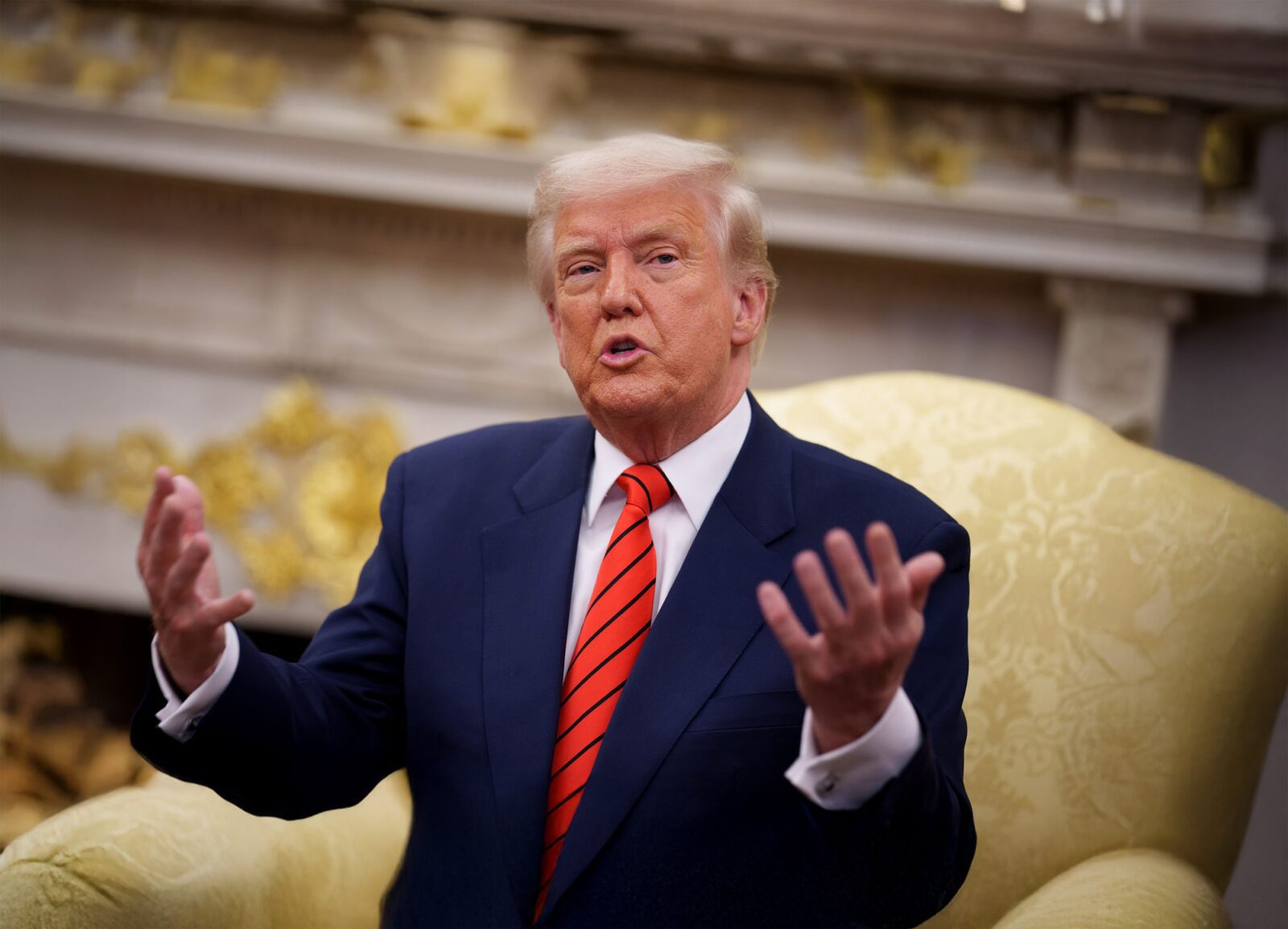 President Trump in the Oval Office