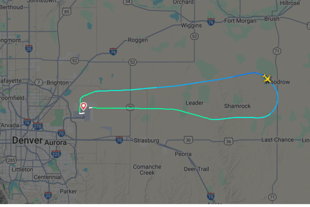 a screenshot of flight radar 24 showing the diversion of air canada flight 1031 on August 31