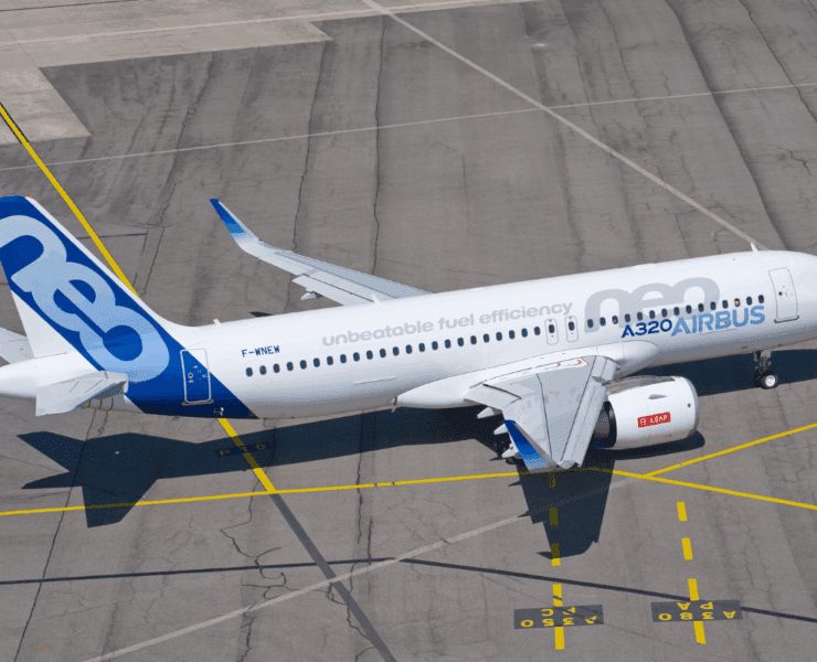 an airplane on the runway