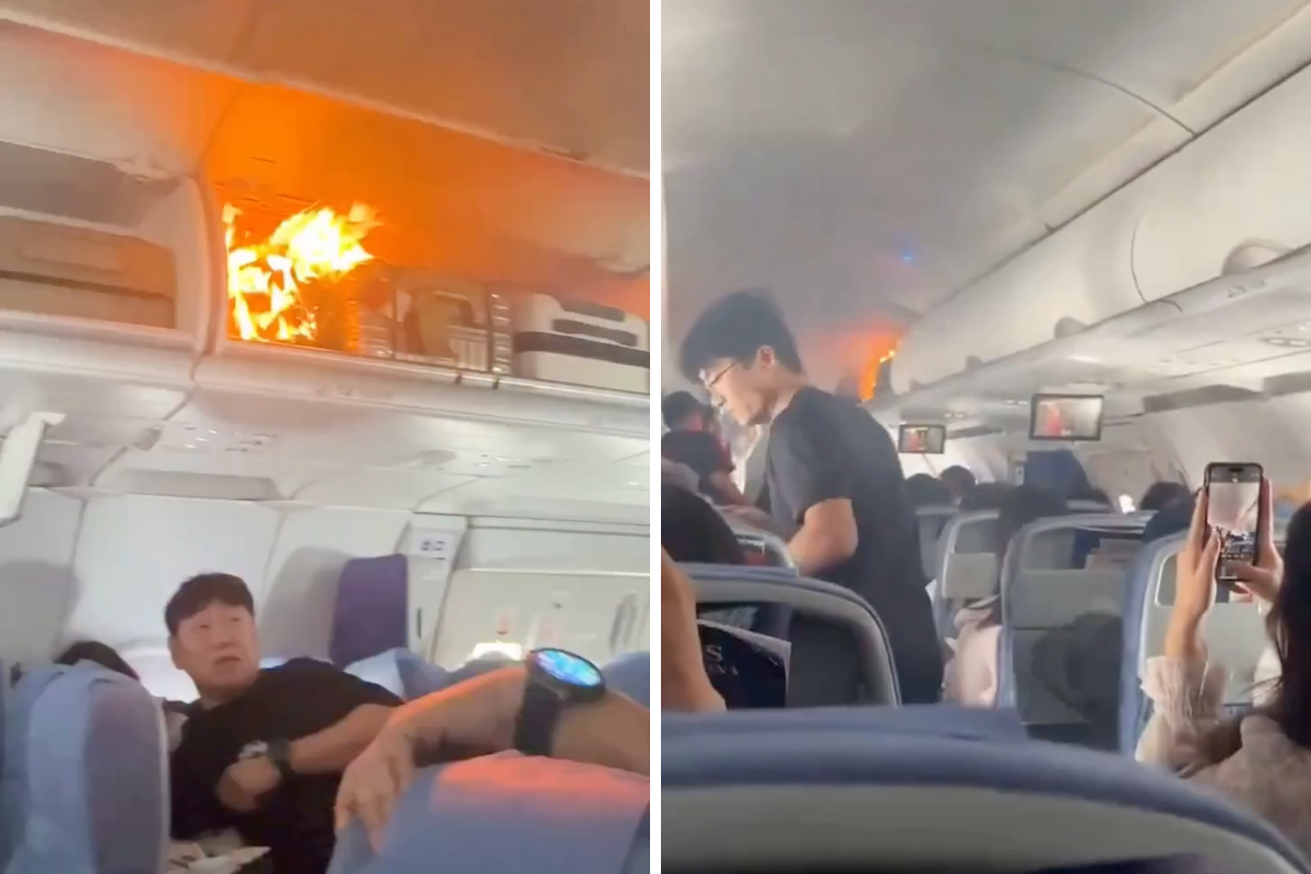 lithium battery fire on air china flight