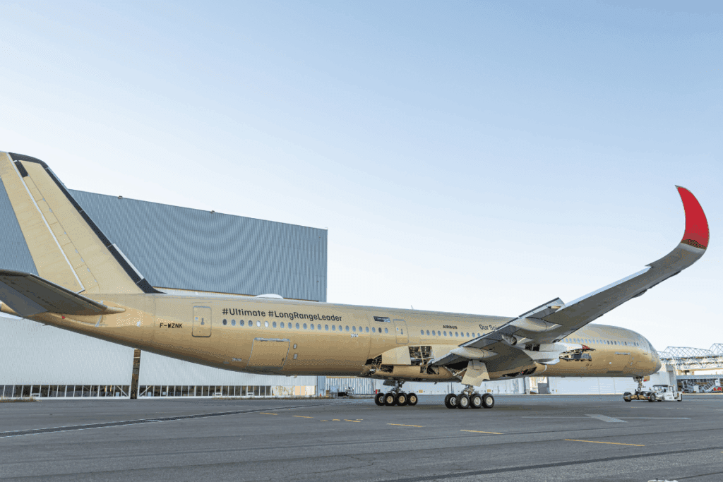 a large airplane on the ground