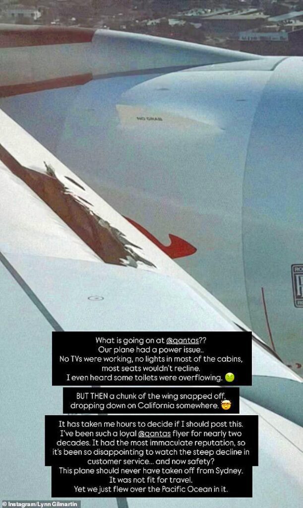 a plane wing with a hole in the middle