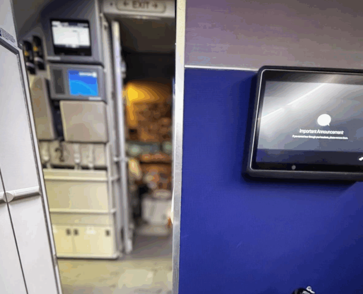 the front of a United Airlines Boeing 737